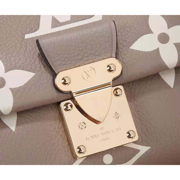 Louis Vuitton LV Women Favorite Tourterelle Gray Cream Monogram Empreinte Embossed Supple Grained Cowhide - Image 7