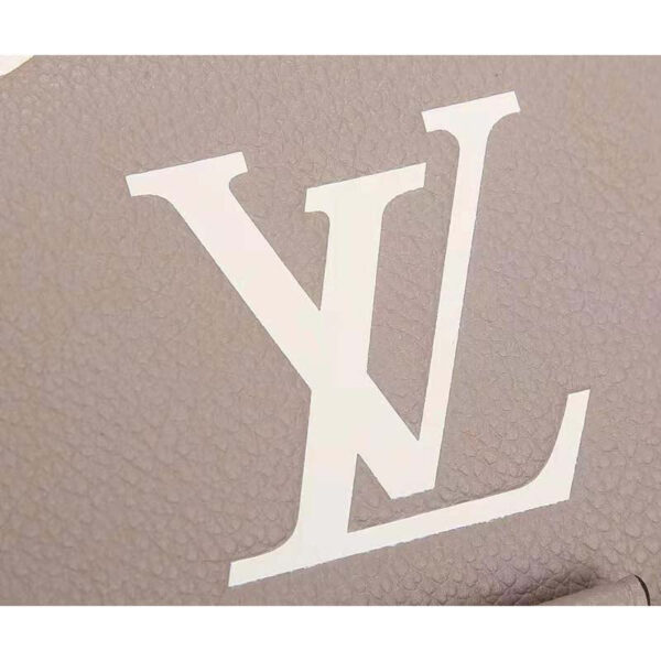 Louis Vuitton LV Women Favorite Tourterelle Gray Cream Monogram Empreinte Embossed Supple Grained Cowhide - Image 8