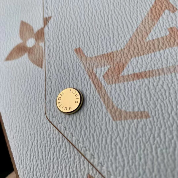 Louis Vuitton LV Women Félicie Pochette Beige Monogram Coated Canvas Microfiber Lining - Image 6