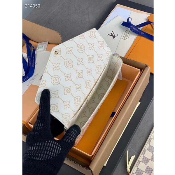 Louis Vuitton LV Women Félicie Pochette Damier Azur Coated Canvas Cotton - Image 9