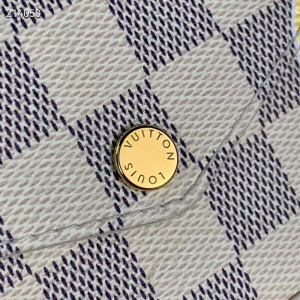 Louis Vuitton LV Women Félicie Pochette Damier Azur Coated Canvas Cotton - Image 7