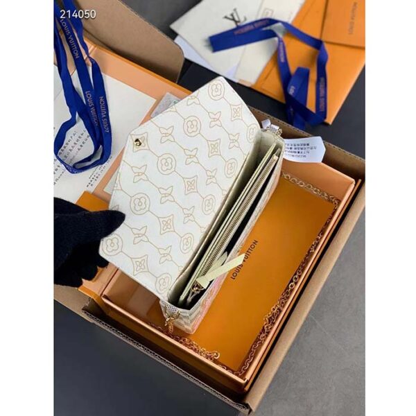 Louis Vuitton LV Women Félicie Pochette Damier Azur Coated Canvas Cotton - Image 6