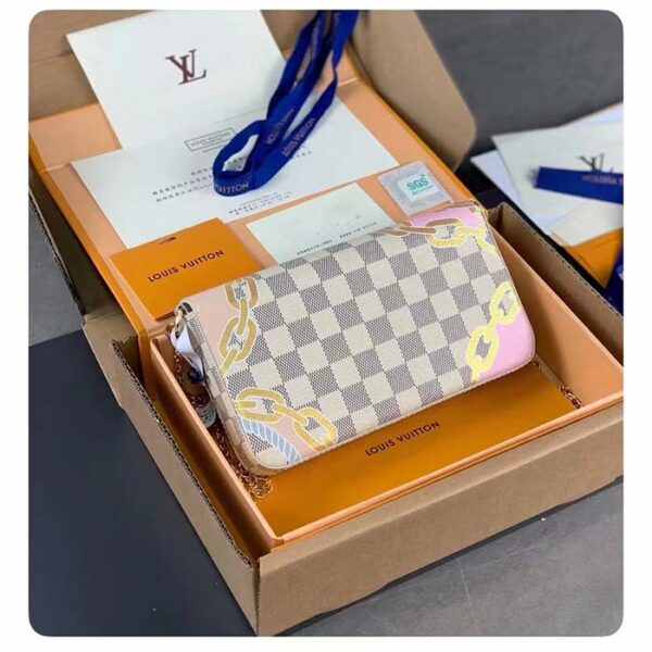 Louis Vuitton LV Women Félicie Pochette Damier Azur Coated Canvas Cotton - Image 2