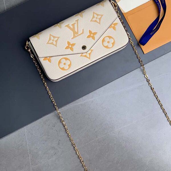 Louis Vuitton LV Women Félicie Pochette Pink Monogram Empreinte Embossed Supple Grained Cowhide - Image 2