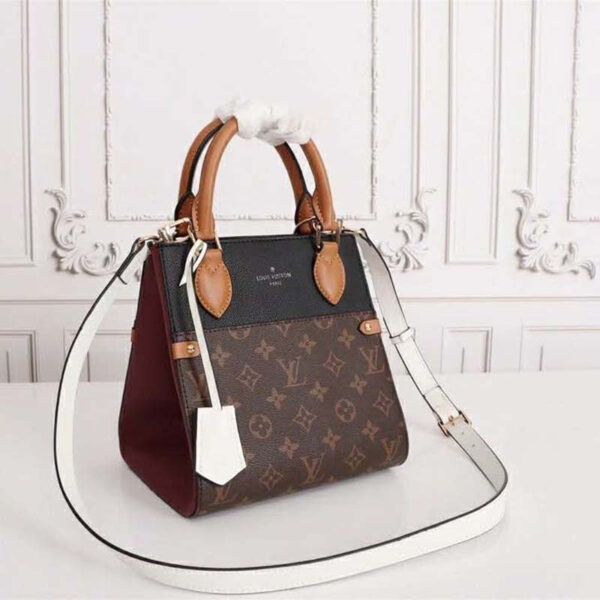 Louis Vuitton LV Women Fold Tote MM Monogram Canvas Calfskin Leather - Image 5