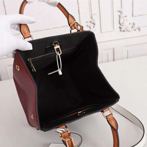 Louis Vuitton LV Women Fold Tote MM Monogram Canvas Calfskin Leather - Image 8