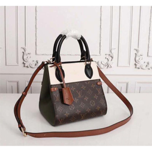 Louis Vuitton LV Women Fold Tote PM Monogram Canvas Calfskin Leather - Image 3