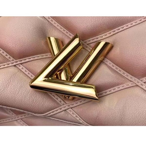 Louis Vuitton LV Women GO-14 MM Beige Pink Lamb Leather Cowhide Leather - Image 7