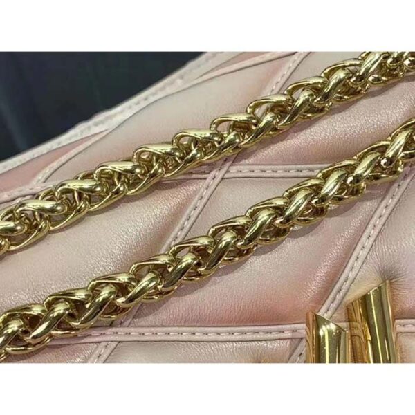 Louis Vuitton LV Women GO-14 MM Beige Pink Lamb Leather Cowhide Leather - Image 8