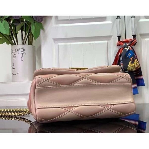 Louis Vuitton LV Women GO-14 MM Beige Pink Lamb Leather Cowhide Leather - Image 5