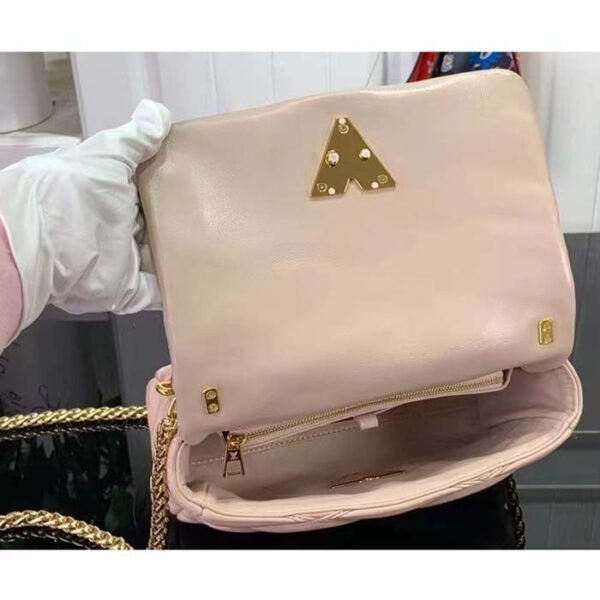 Louis Vuitton LV Women GO-14 MM Beige Pink Lamb Leather Cowhide Leather - Image 6