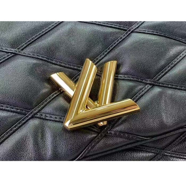 Louis Vuitton LV Women GO-14 MM Black Lamb Leather Cowhide Leather - Image 7