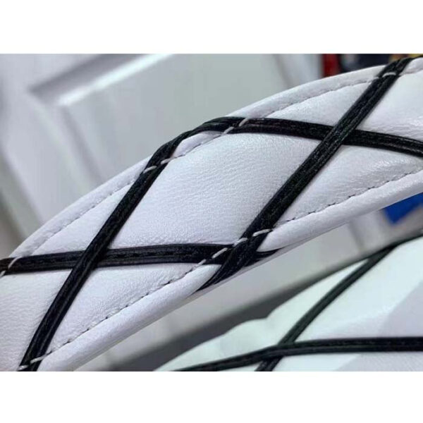 Louis Vuitton LV Women GO-14 MM White Black Lamb Leather Cowhide Leather - Image 10