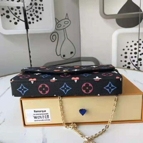 Louis Vuitton LV Women Game On Félicie Pochette Monogram Canvas-Black - Image 4