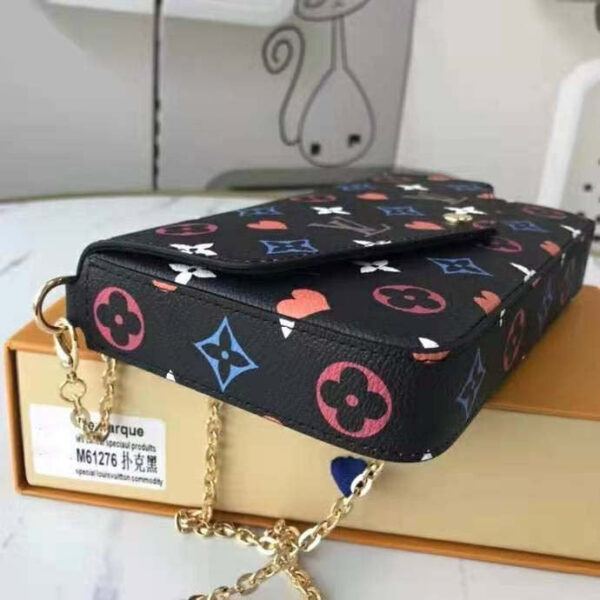 Louis Vuitton LV Women Game On Félicie Pochette Monogram Canvas-Black - Image 5