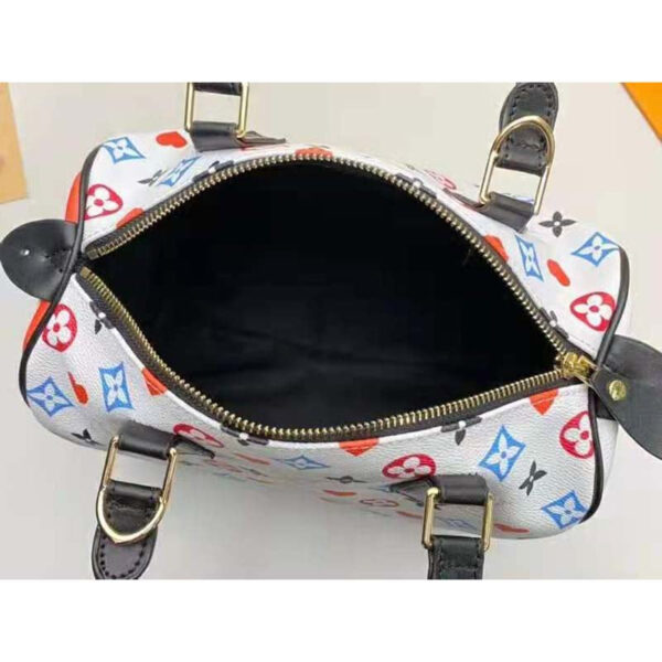 Louis Vuitton LV Women Game On Speedy Bandoulière 25 Monogram Canvas-White - Image 7