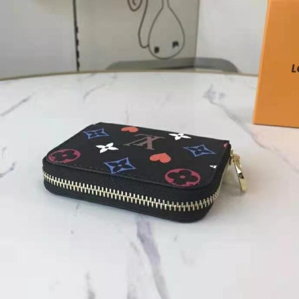 Louis Vuitton LV Women Game On Zippy Coin Purse Monogram Canvas-Black - Image 4