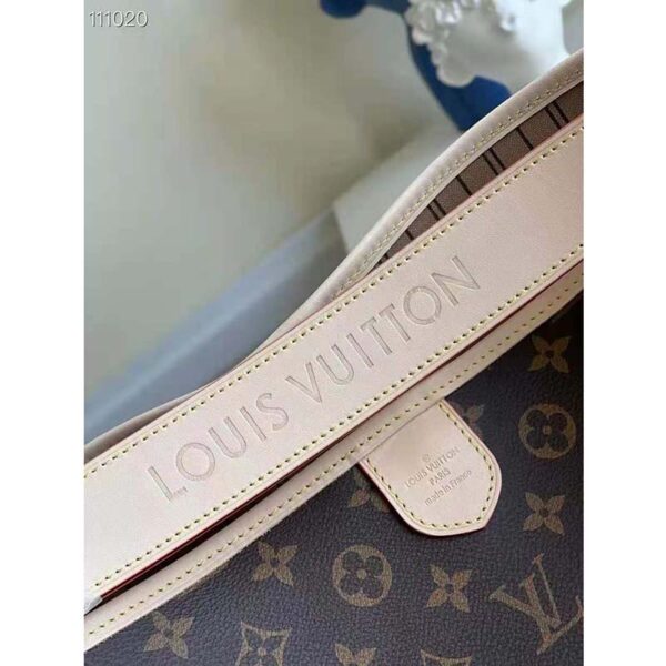 Louis Vuitton LV Women Graceful MM Hobo Classic Beige Monogram Coated Canvas - Image 11