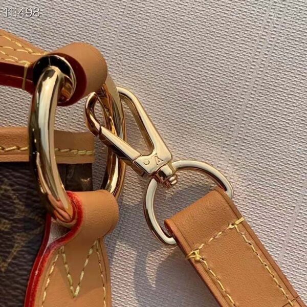 Louis Vuitton LV Women Graceful MM Hobo Classic Beige Monogram Coated Canvas - Image 9