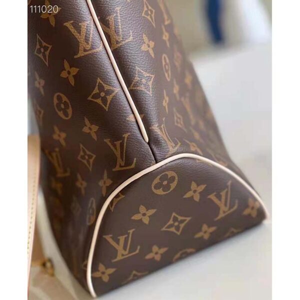 Louis Vuitton LV Women Graceful MM Hobo Classic Beige Monogram Coated Canvas - Image 7