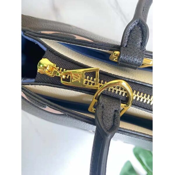 Louis Vuitton LV Women Grand Palais Tote Bag Black Monogram Embossed Grained Cowhide - Image 9