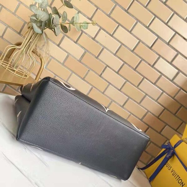 Louis Vuitton LV Women Grand Palais Tote Bag Black Monogram Embossed Grained Cowhide - Image 7