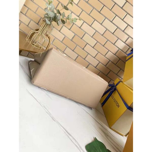 Louis Vuitton LV Women Grand Palais Tote Bag Dove Monogram Embossed Grained Cowhide - Image 5