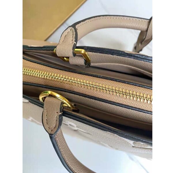Louis Vuitton LV Women Grand Palais Tote Bag Dove Monogram Embossed Grained Cowhide - Image 9