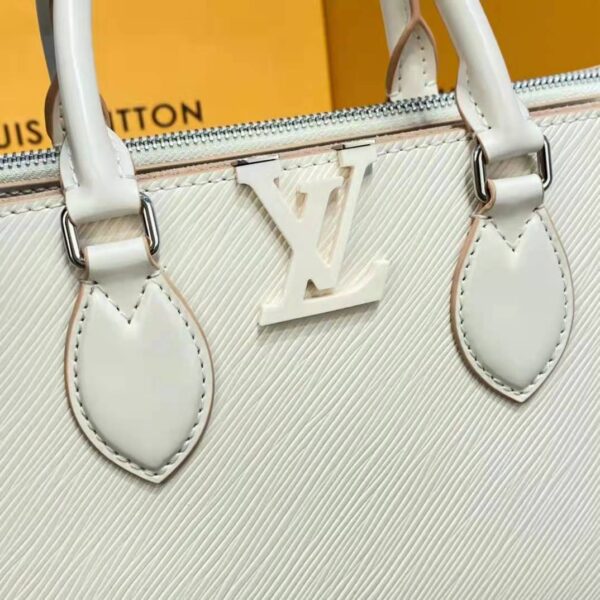 Louis Vuitton LV Women Grenelle Tote MM Bag Galet Gray Epi Grained Cowhide Leather - Image 10
