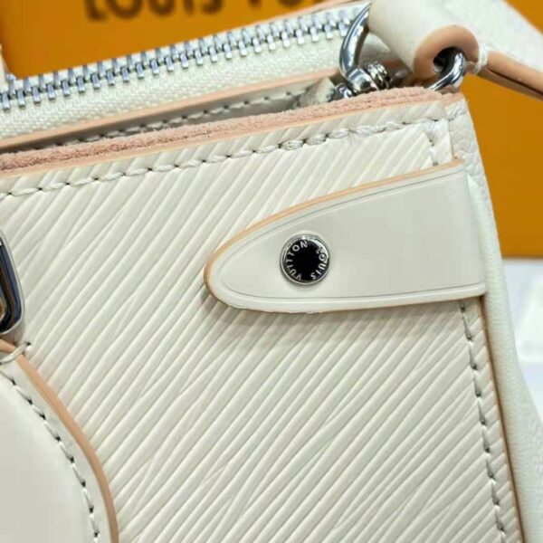 Louis Vuitton LV Women Grenelle Tote MM Bag Galet Gray Epi Grained Cowhide Leather - Image 11