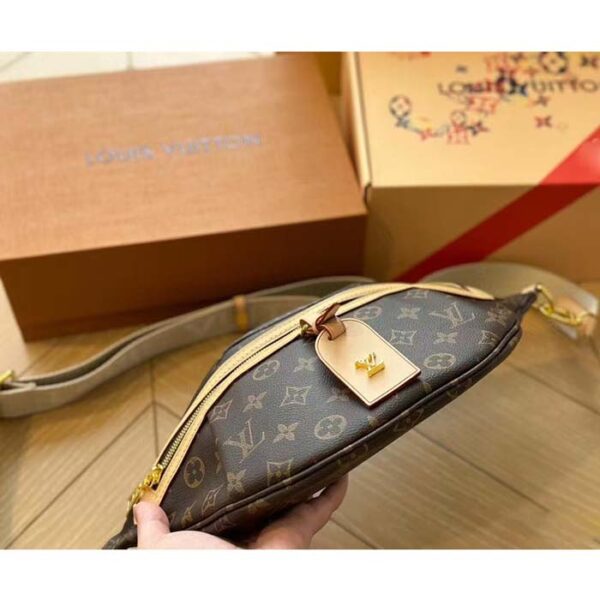 Louis Vuitton LV Women High Rise Monogram Coated Canvas Natural Cowhide Leather - Image 8