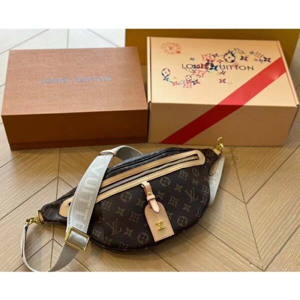 Louis Vuitton LV Women High Rise Monogram Coated Canvas Natural Cowhide Leather - Image 4