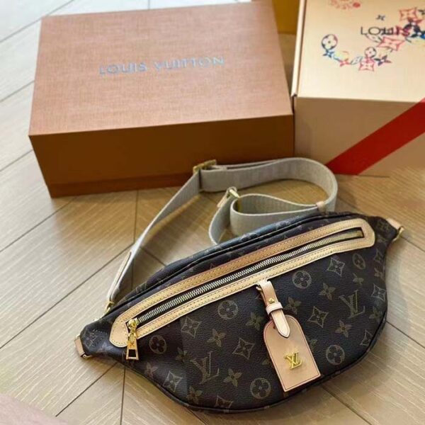 Louis Vuitton LV Women High Rise Monogram Coated Canvas Natural Cowhide Leather - Image 2