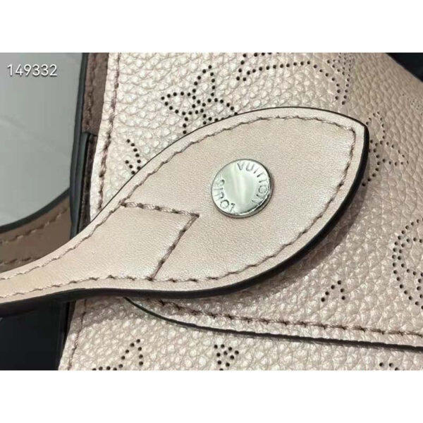 Louis Vuitton LV Women Hina PM Bucket Bag Crème Beige Mahina Perforated Calf - Image 6