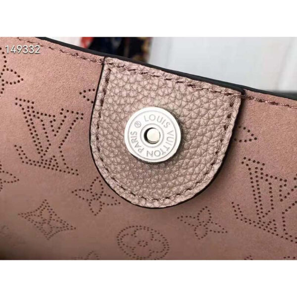 Louis Vuitton LV Women Hina PM Bucket Bag Crème Beige Mahina Perforated Calf - Image 8