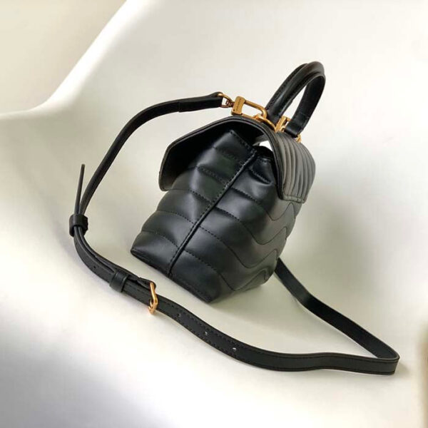 Louis Vuitton LV Women Hold Me Top-Handle Bag Black Smooth Cowhide Leather - Image 4