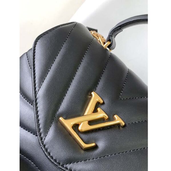 Louis Vuitton LV Women Hold Me Top-Handle Bag Black Smooth Cowhide Leather - Image 8