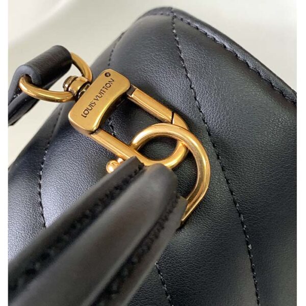 Louis Vuitton LV Women Hold Me Top-Handle Bag Black Smooth Cowhide Leather - Image 9