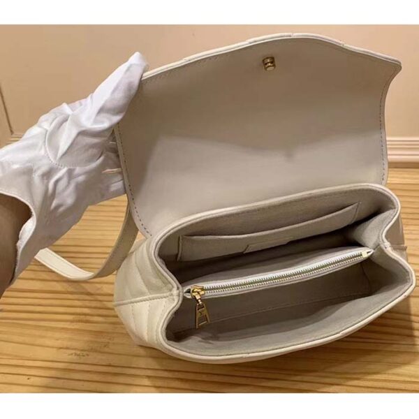 Louis Vuitton LV Women Hold Me Top-Handle Bag Beige Smooth Cowhide Leather - Image 6