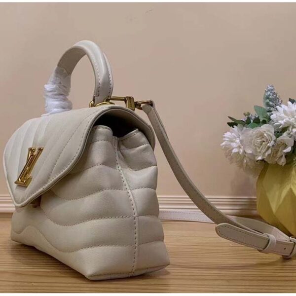 Louis Vuitton LV Women Hold Me Top-Handle Bag Beige Smooth Cowhide Leather - Image 3