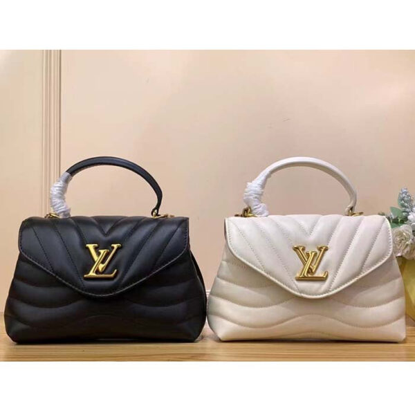 Louis Vuitton LV Women Hold Me Top-Handle Bag Beige Smooth Cowhide Leather - Image 11