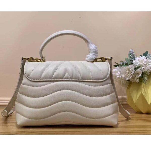 Louis Vuitton LV Women Hold Me Top-Handle Bag Beige Smooth Cowhide Leather - Image 4