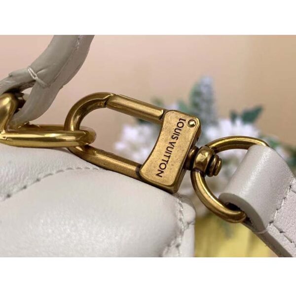 Louis Vuitton LV Women Hold Me Top-Handle Bag Beige Smooth Cowhide Leather - Image 9