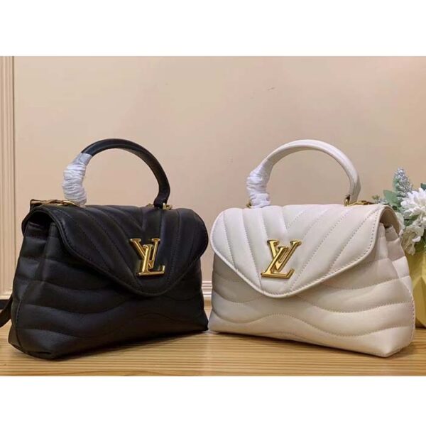 Louis Vuitton LV Women Hold Me Top-Handle Bag Beige Smooth Cowhide Leather - Image 12