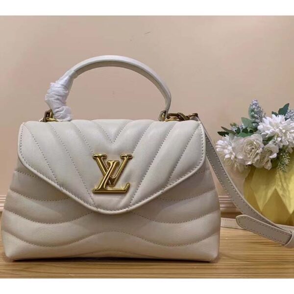 Louis Vuitton LV Women Hold Me Top-Handle Bag Beige Smooth Cowhide Leather - Image 2