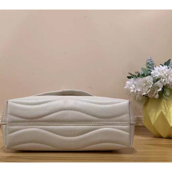 Louis Vuitton LV Women Hold Me Top-Handle Bag Beige Smooth Cowhide Leather - Image 5