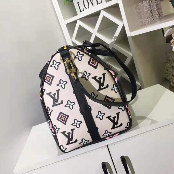 Louis Vuitton LV Women Keepall Bandoulière 45 Bag Black Cabin Size Monogram Coated Canvas - Image 6