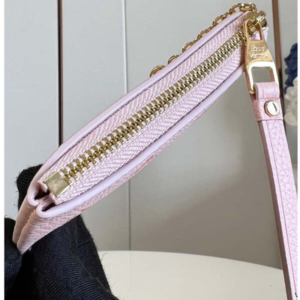 Louis Vuitton LV Women Key Pouch Pink Monogram Empreinte Embossed Supple Grained Cowhide Leather - Image 5
