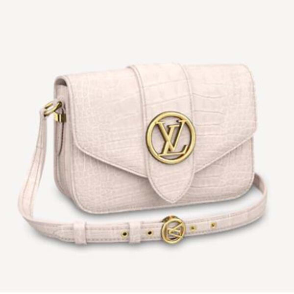 Louis Vuitton LV Women LV Pont 9 Shoulder Bag Crocodilian Alligator Leather - Image 2
