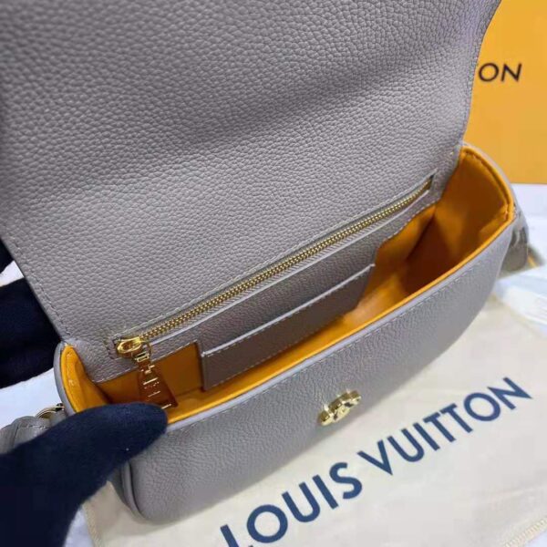 Louis Vuitton LV Women LV Pont 9 Soft MM Gris Taupe Summer Gold Grained Calfskin - Image 10